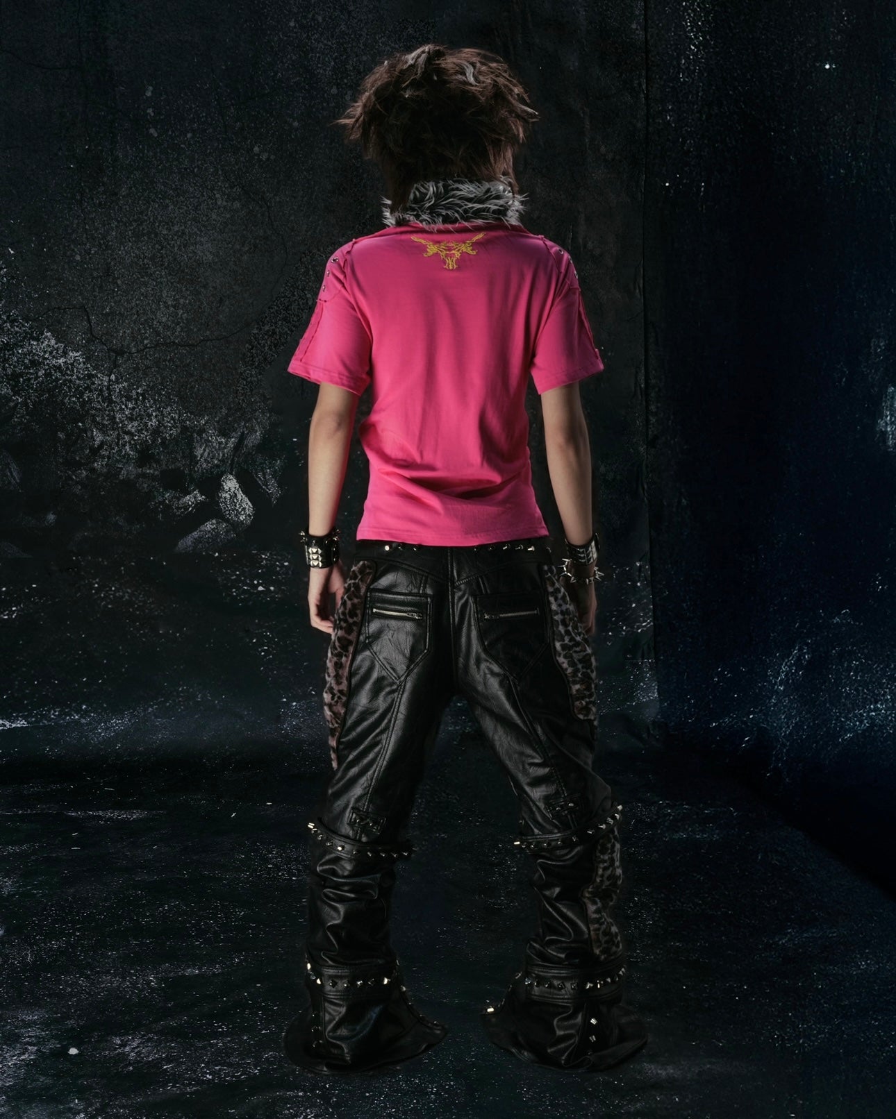 "BBY TECHBOI" FUR PINK POLO