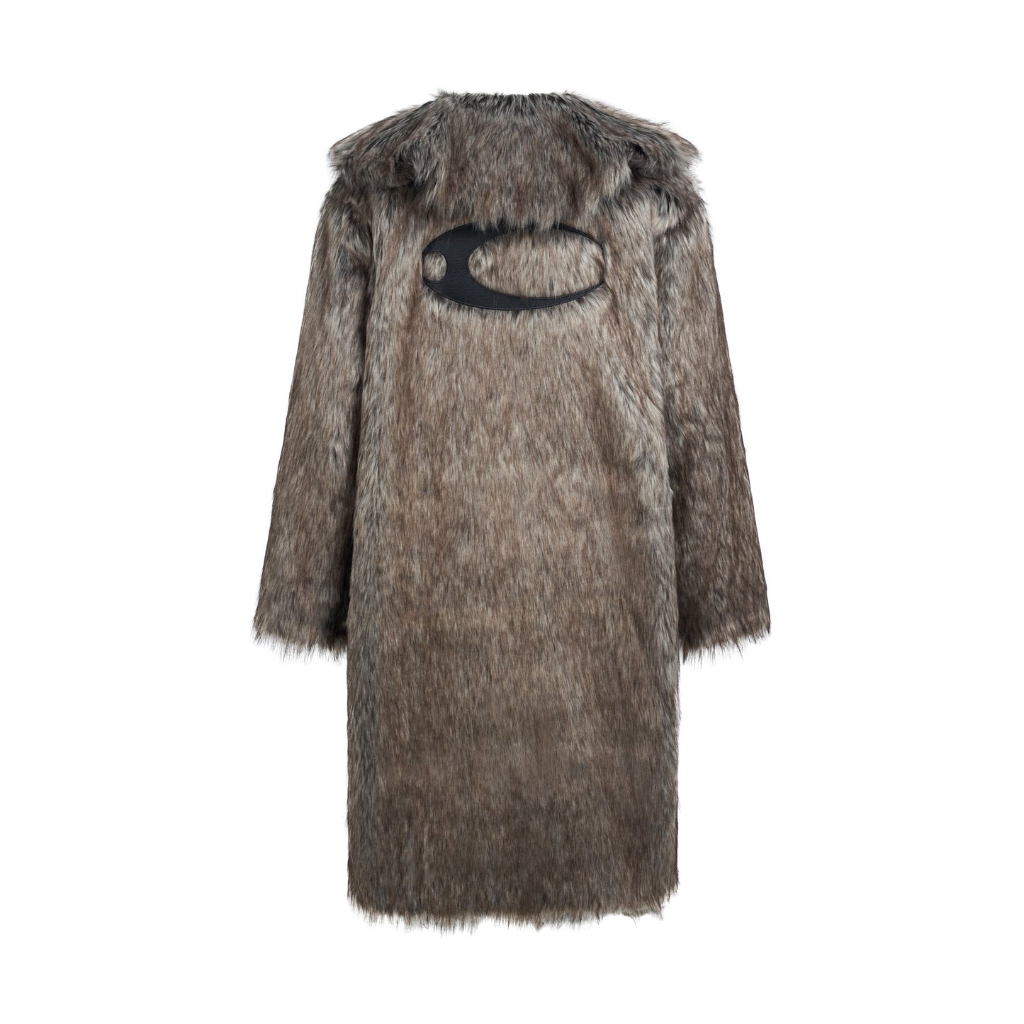 CZ FAUX FUR LONGCOAT ( BEIGE )