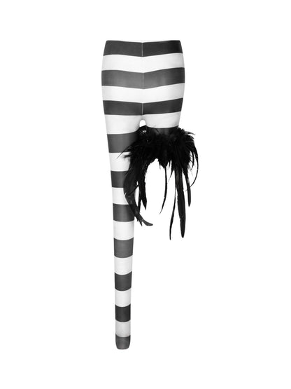 BLACK RITUAL STRIPE LEGGINGS