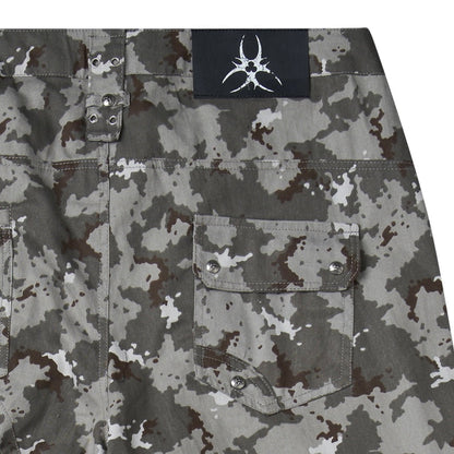 "005 MILLY" CAMO FLAG CARGO PANTS