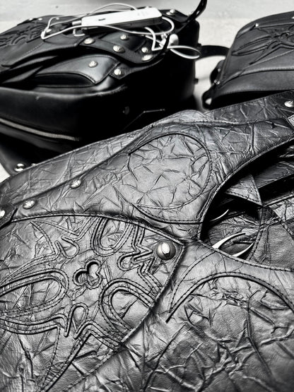 MORE CHAOS REAL LEATHER BACKPACK