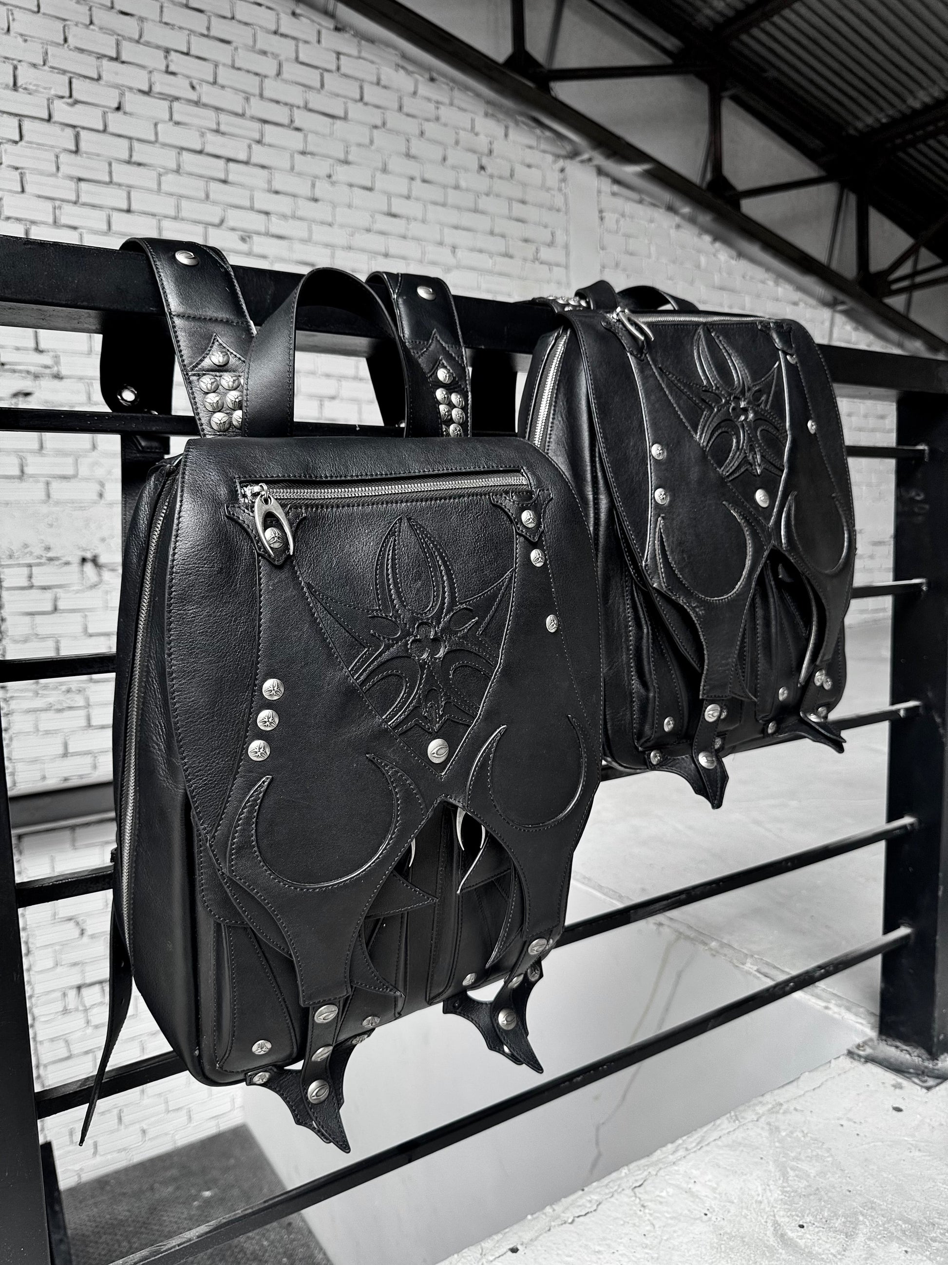 MORE CHAOS REAL LEATHER BACKPACK