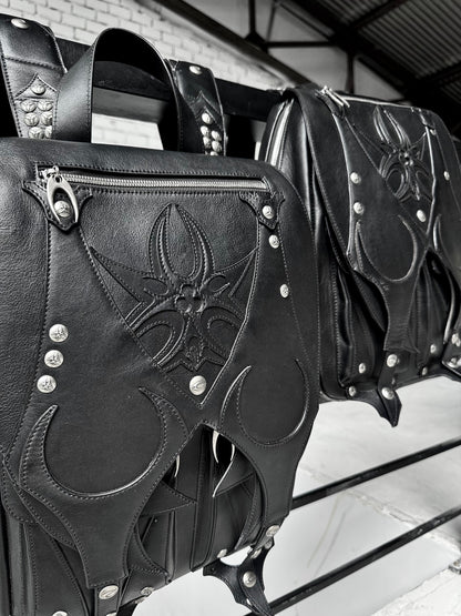 MORE CHAOS REAL LEATHER BACKPACK