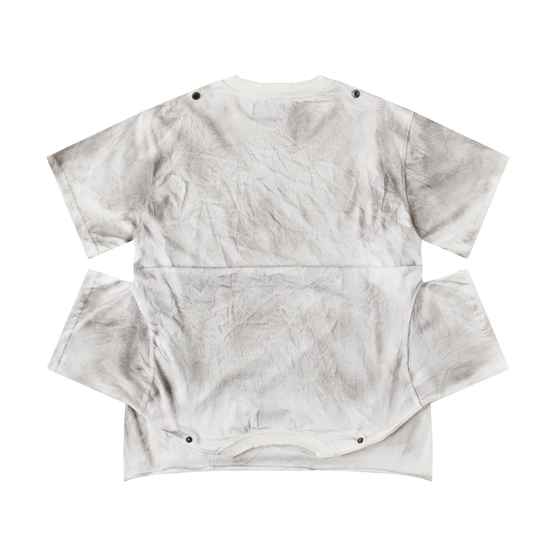 "CHAOS GIRL" WHITE WAXED T SHIRT