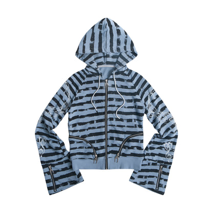 EPL STRIPPED HOODZIP