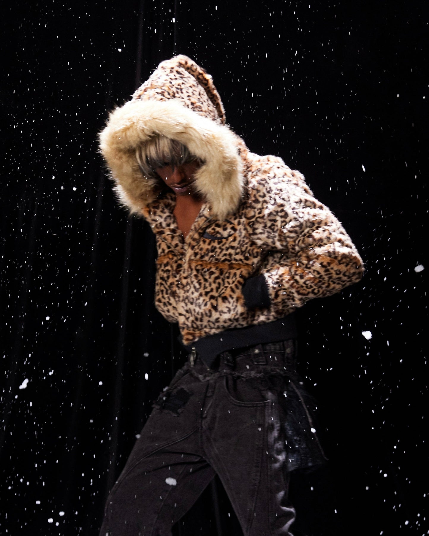 COZY LEOPARD FUR JACKET