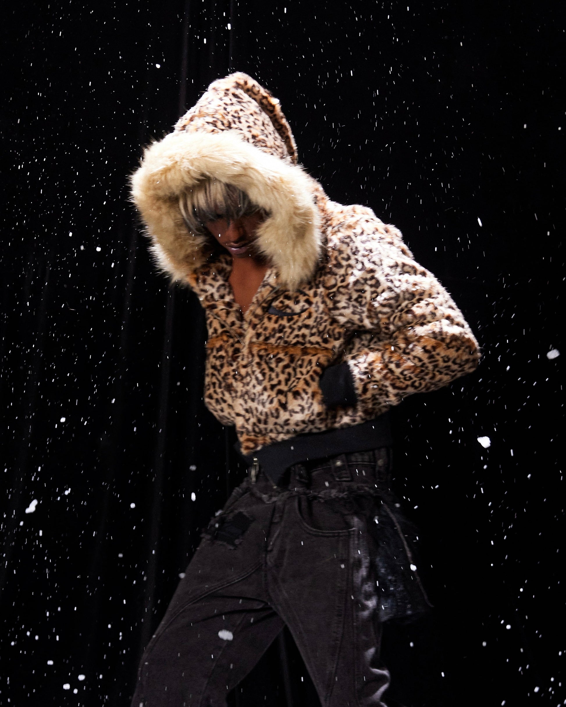 COZY LEOPARD FUR JACKET