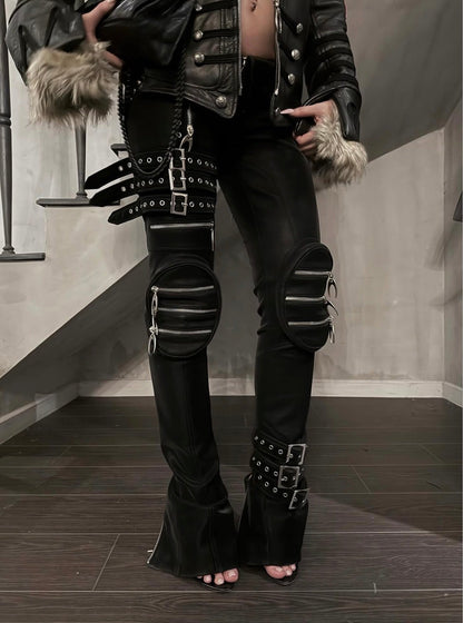 SL OBSIDIAN STRAP TROUSER PANTS