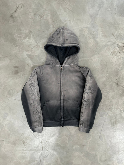 005 CHAOS DREAM WAXED HOODZIP