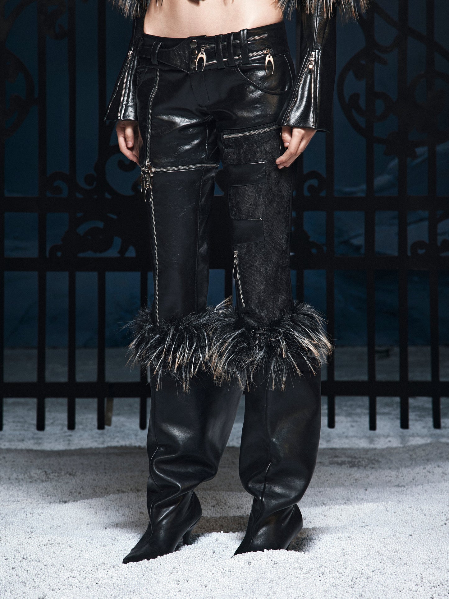 FUR-CUFFED WAR TROUSERS