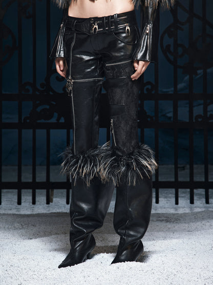 FUR-CUFFED WAR TROUSERS