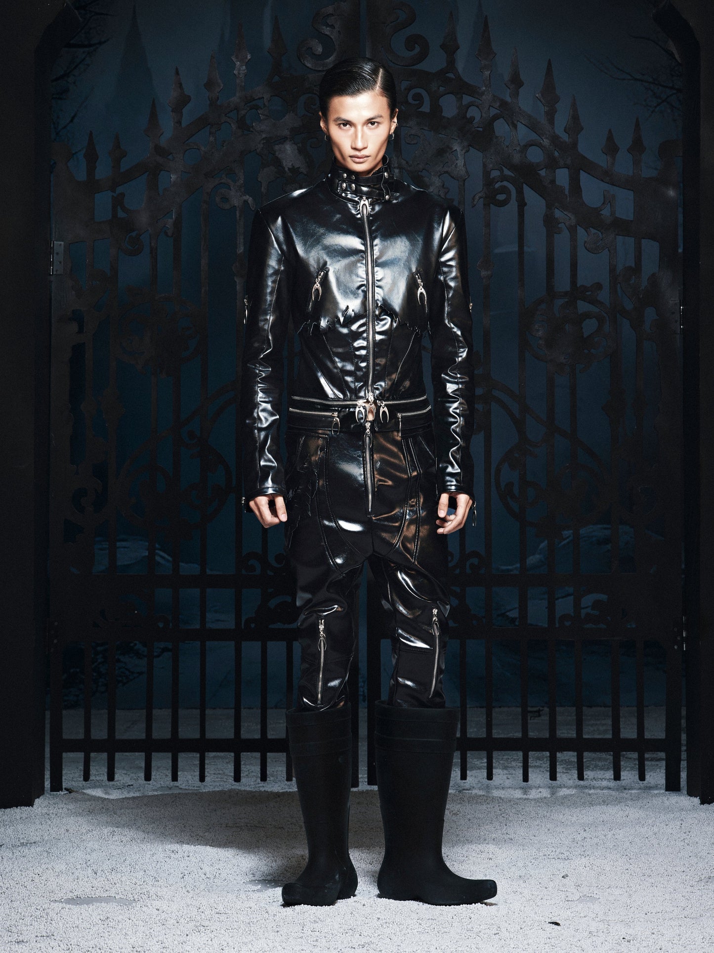 SL Black Vanguard Leather Pants