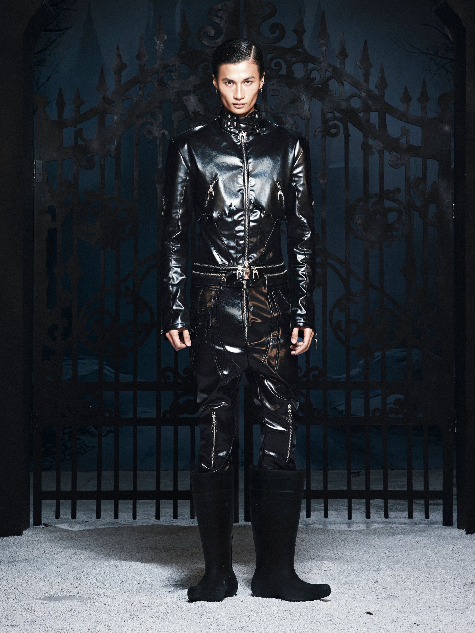 SL Black Vanguard Leather Pants