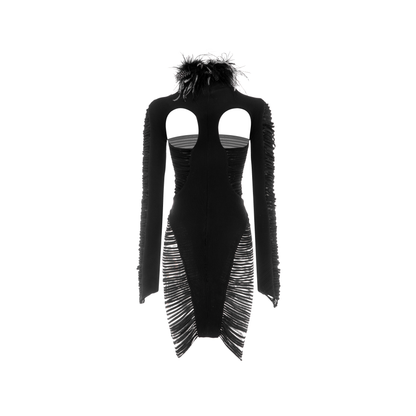 Eclipse Ribbed Cut-Out Dress