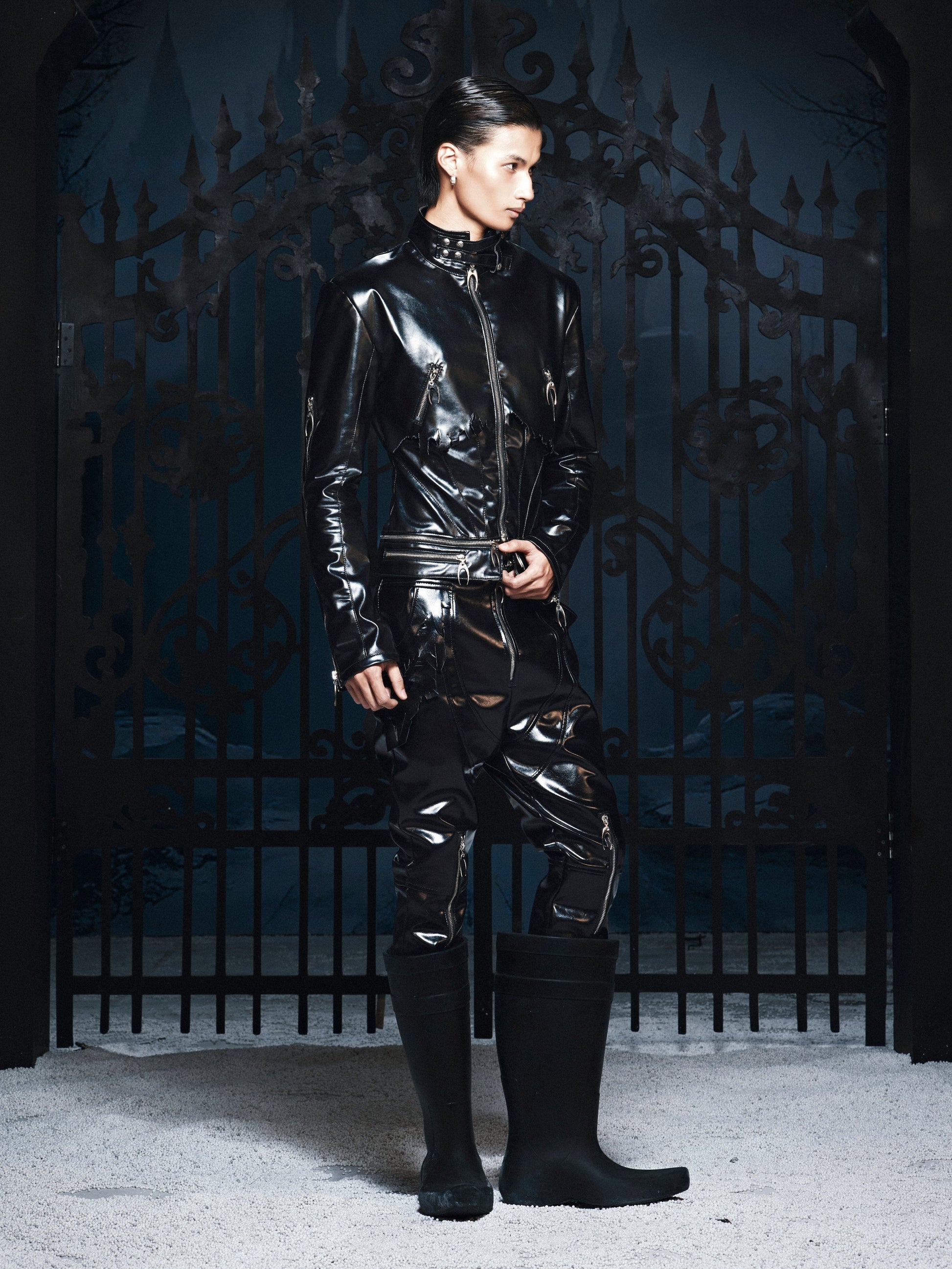 SL Black Vanguard Leather Pants