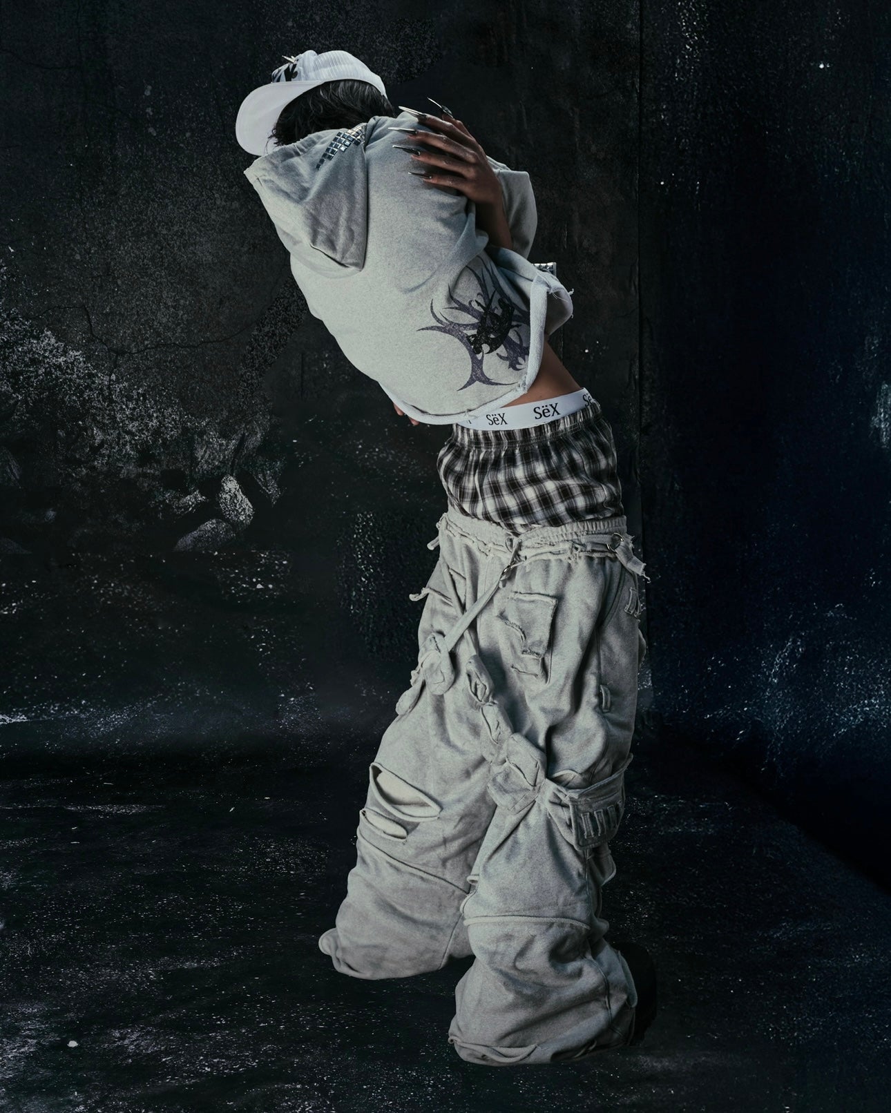 "BBY TECHBOI" MULTI POCKET SWEATPANTS
