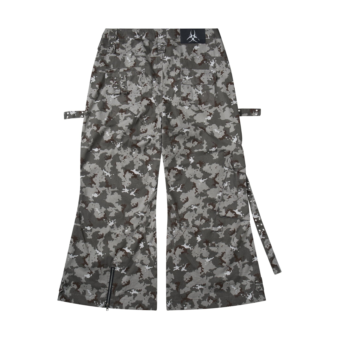 "005 MILLY" CAMO FLAG CARGO PANTS