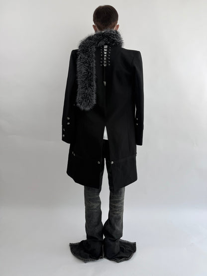 Silent Eclipse Fur Long Coat