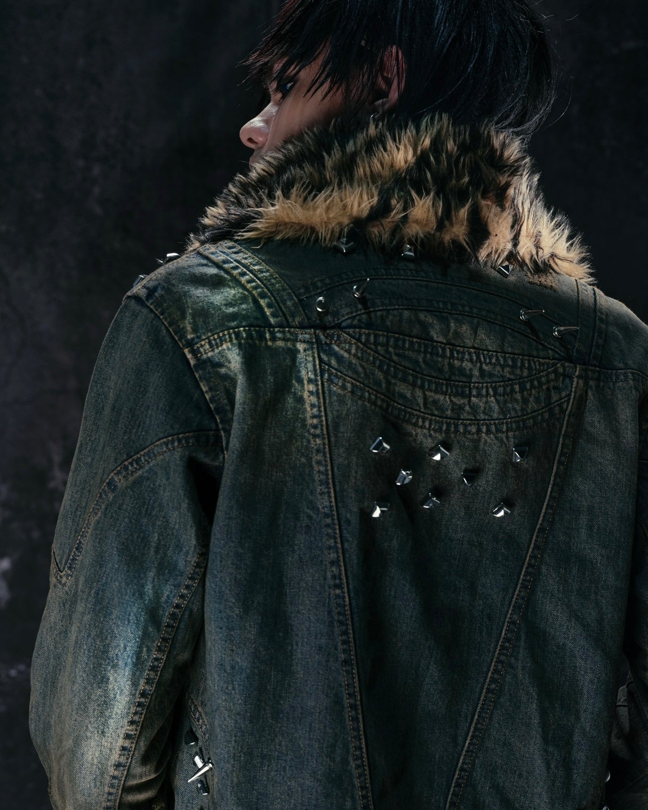 "MORE CHAOS" SPIKED JAPANESE DENIM SET