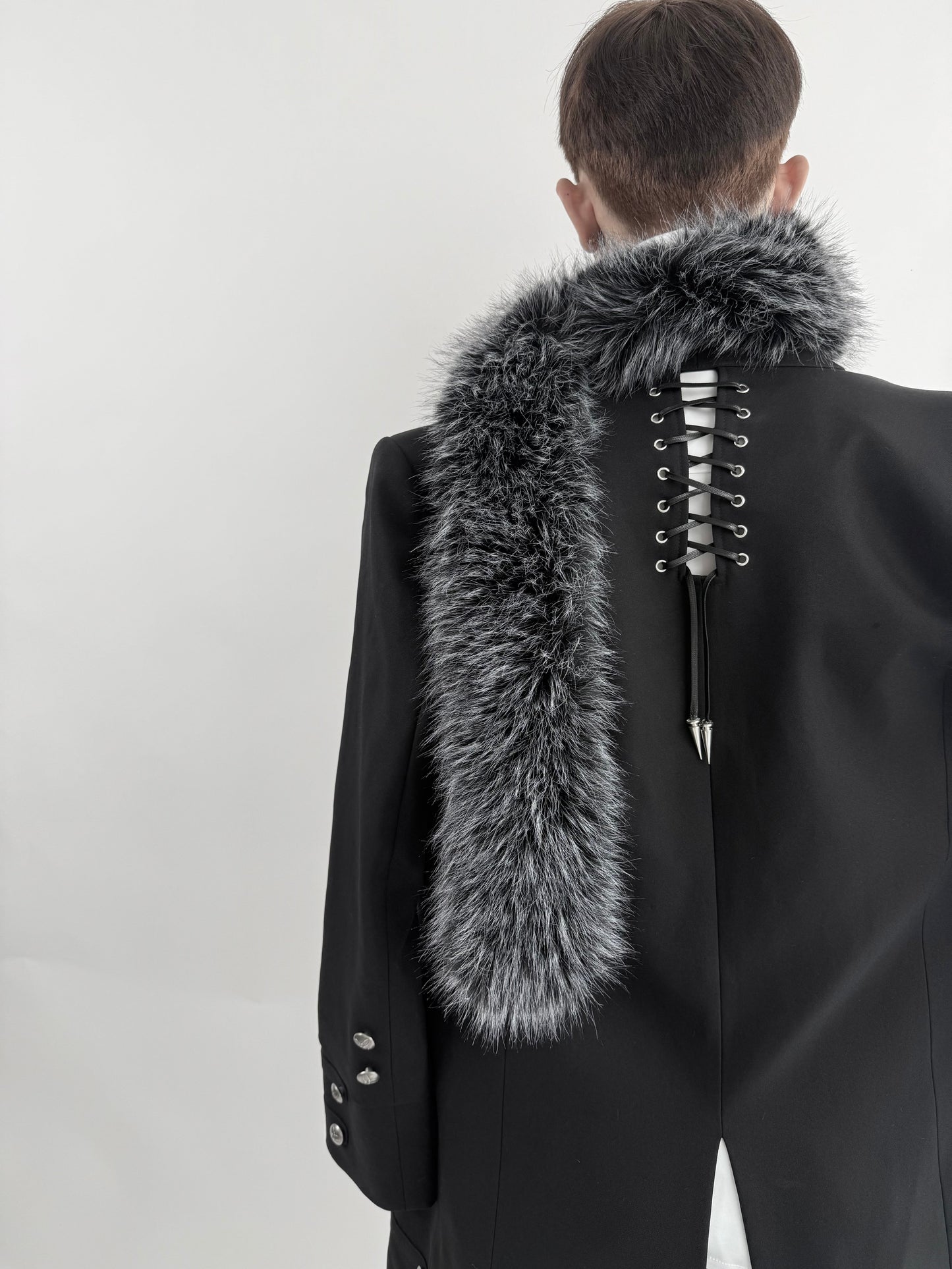 Silent Eclipse Fur Long Coat