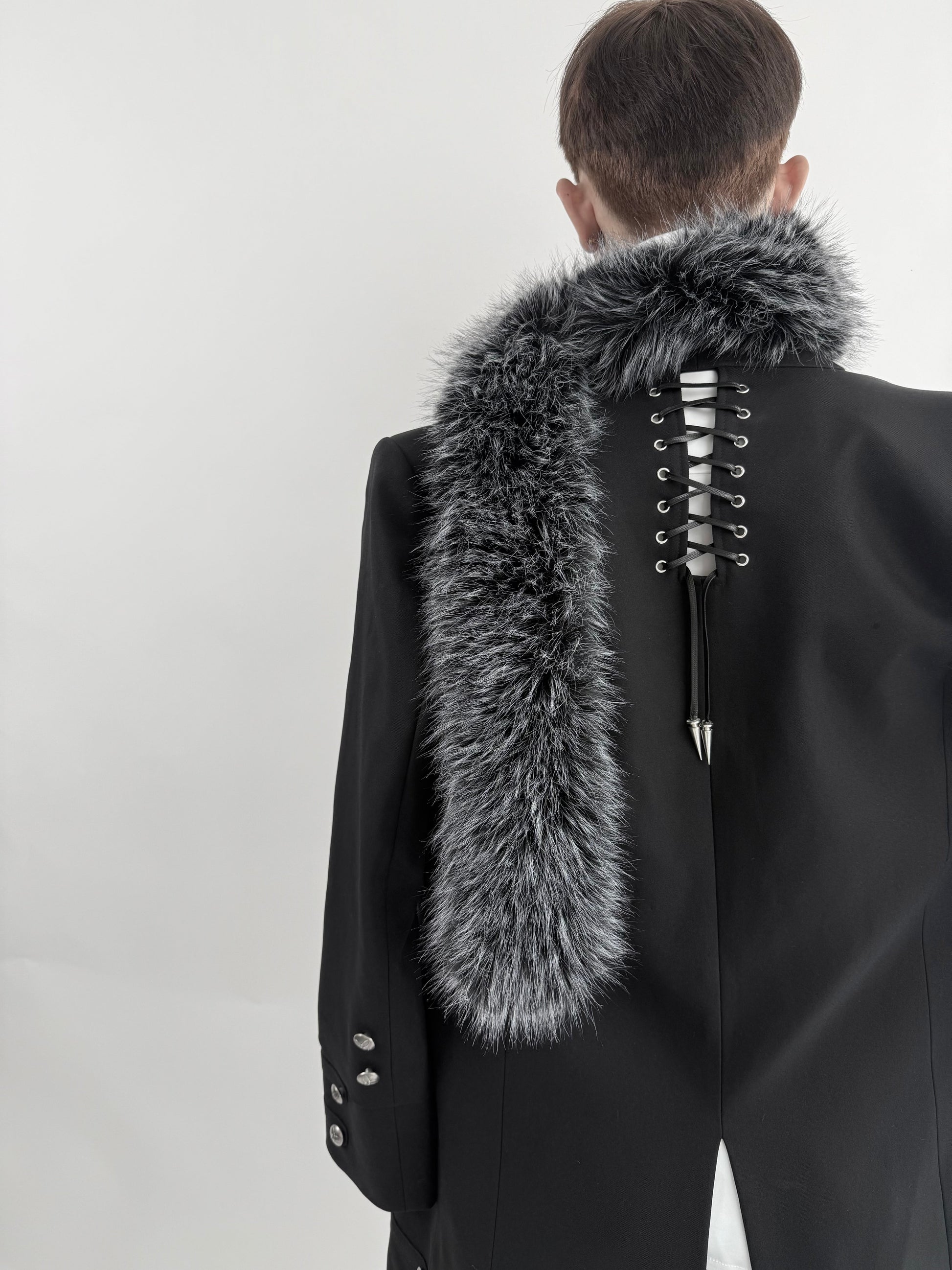 Silent Eclipse Fur Long Coat