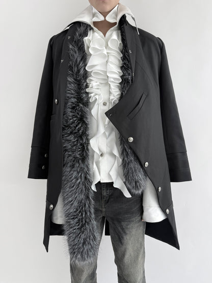 Silent Eclipse Fur Long Coat