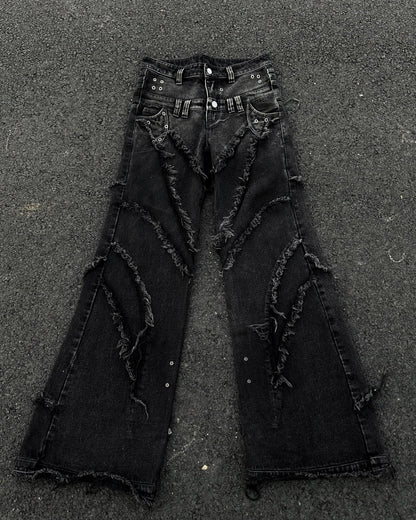 00 KNIGHT CLUB BAGGY FLARE JEANS