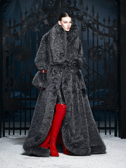 BLACK WOLF CEREMONIAL COAT
