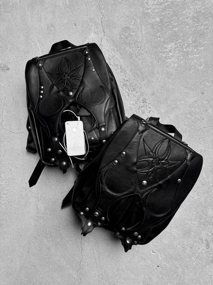 MORE CHAOS REAL LEATHER BACKPACK