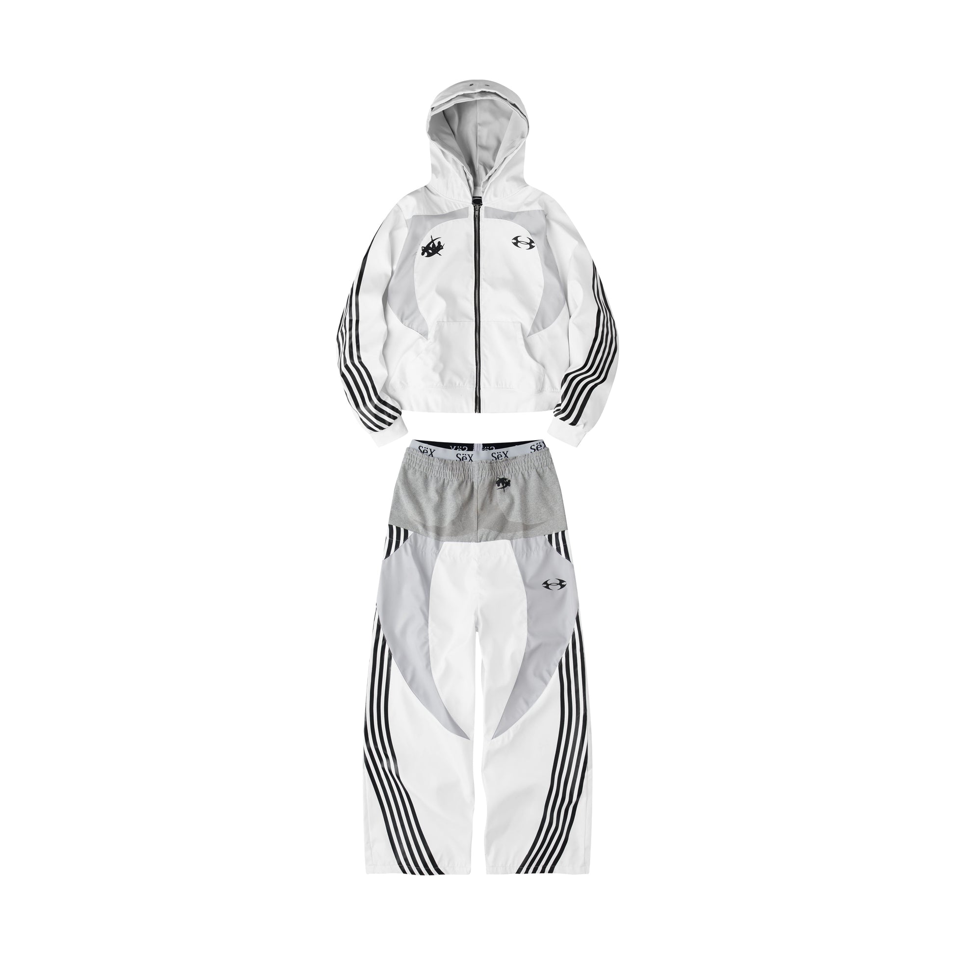 "BBY TECHBOI" 3 LAYER NYLON TRACKSUIT