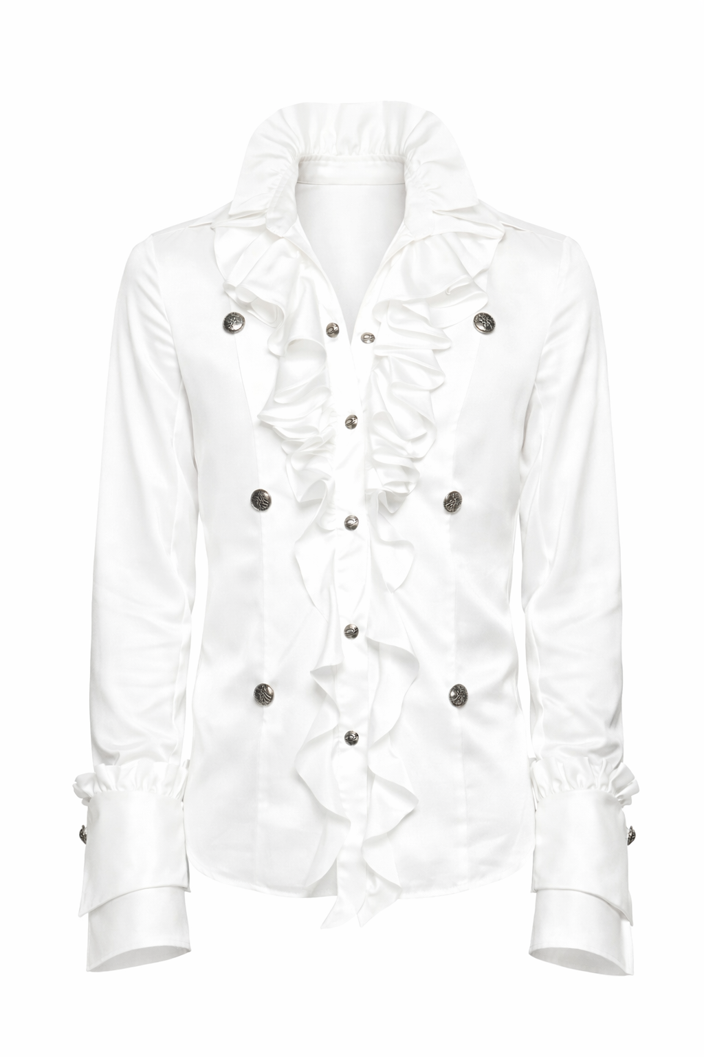 SILENT V COURT RUFFLE SHIRT
