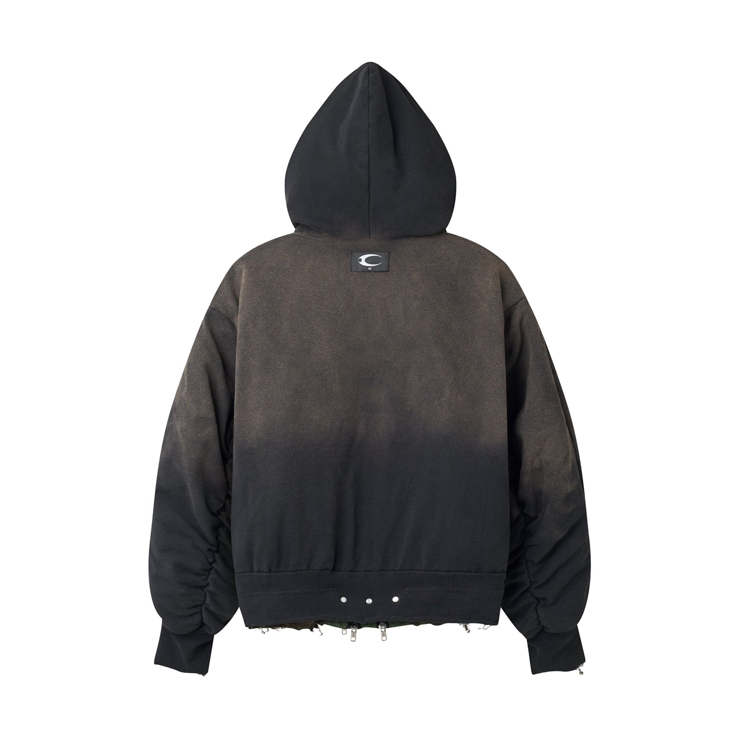 COZY CHAOS BLACK REVERSIBLE BOMBER JACKET