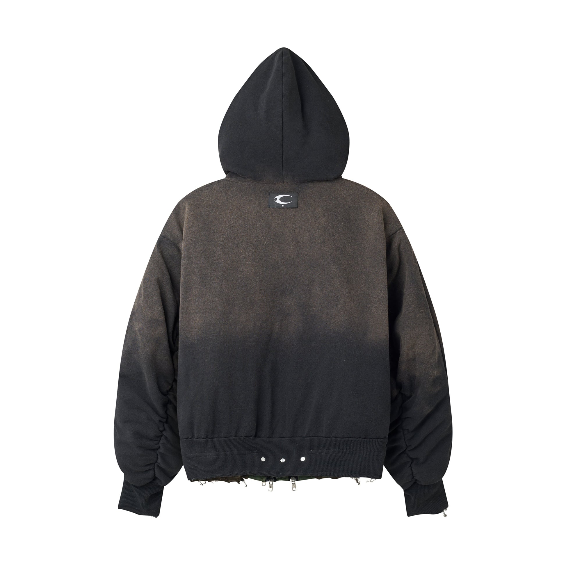 COZY CHAOS BLACK REVERSIBLE BOMBER JACKET