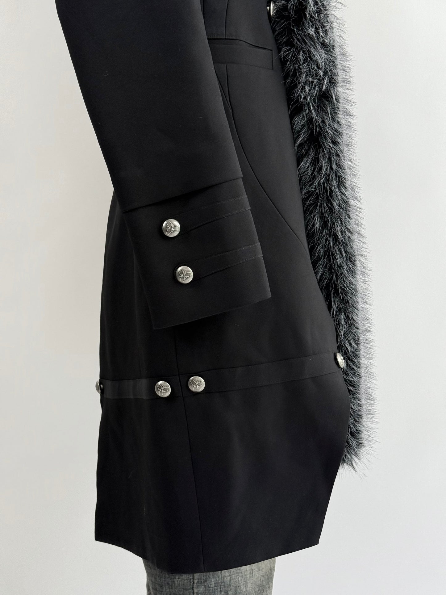 Silent Eclipse Fur Long Coat