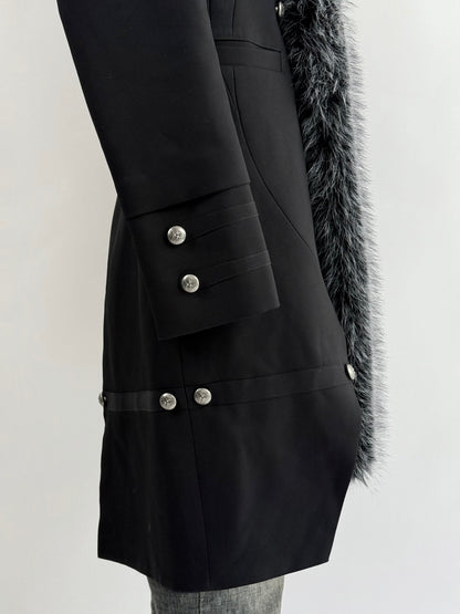 Silent Eclipse Fur Long Coat