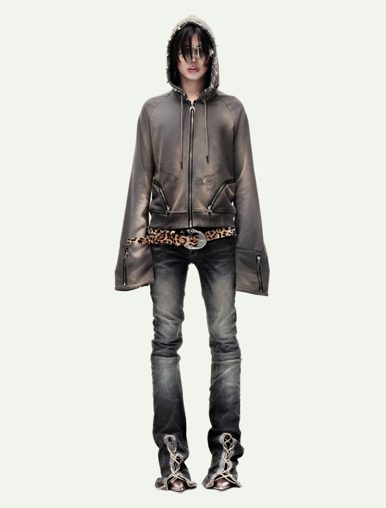 EPL BROWN WAXED HOODZIP