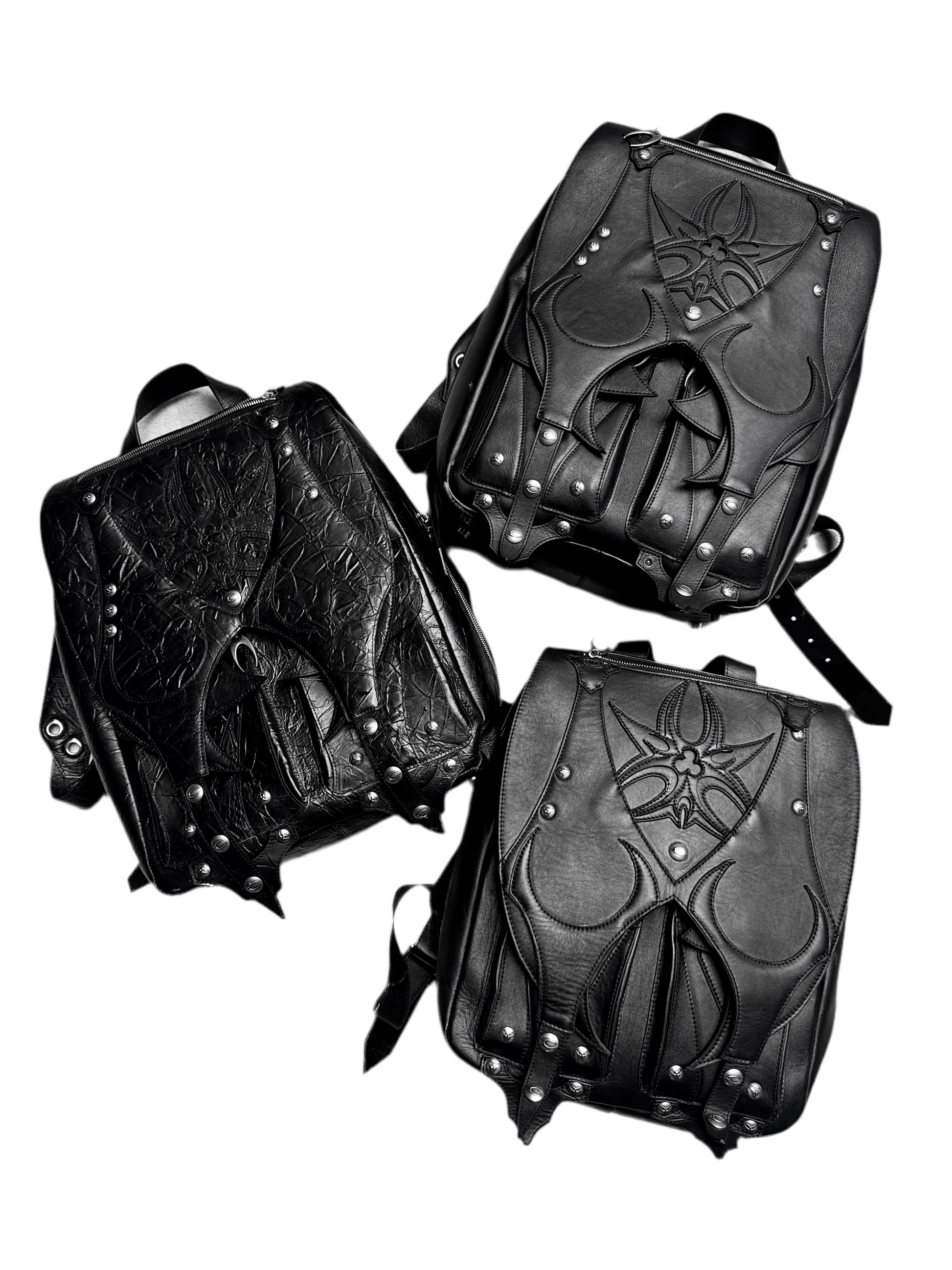 MORE CHAOS REAL LEATHER BACKPACK
