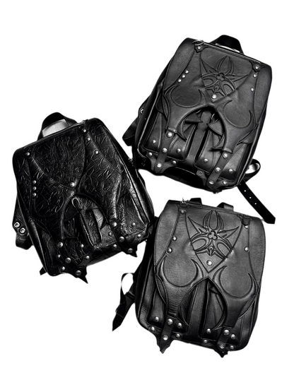 MORE CHAOS REAL LEATHER BACKPACK