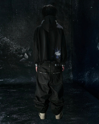 "TECH B0Y" STUDDED HOODIE