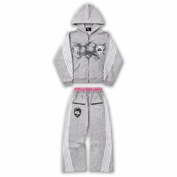 ROYAL KNIGHT CLUB WAXED GREY TRACKSUIT