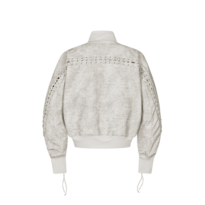 MDC STITCH OLIVE CROCODILE BOMBER