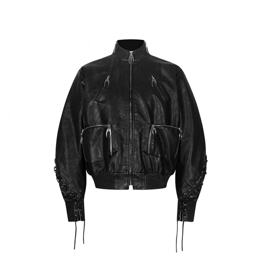 MDC STITCH BLACK BOMBER
