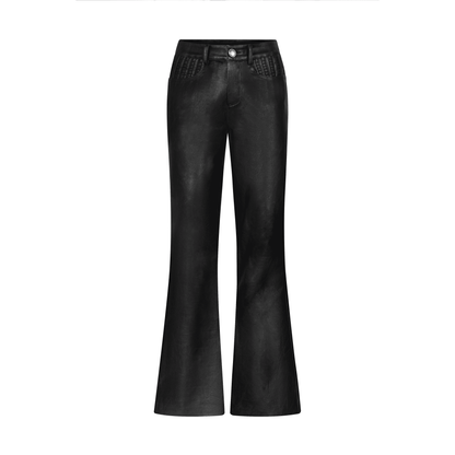 MDC LEATHER BOOTCUT PANTS