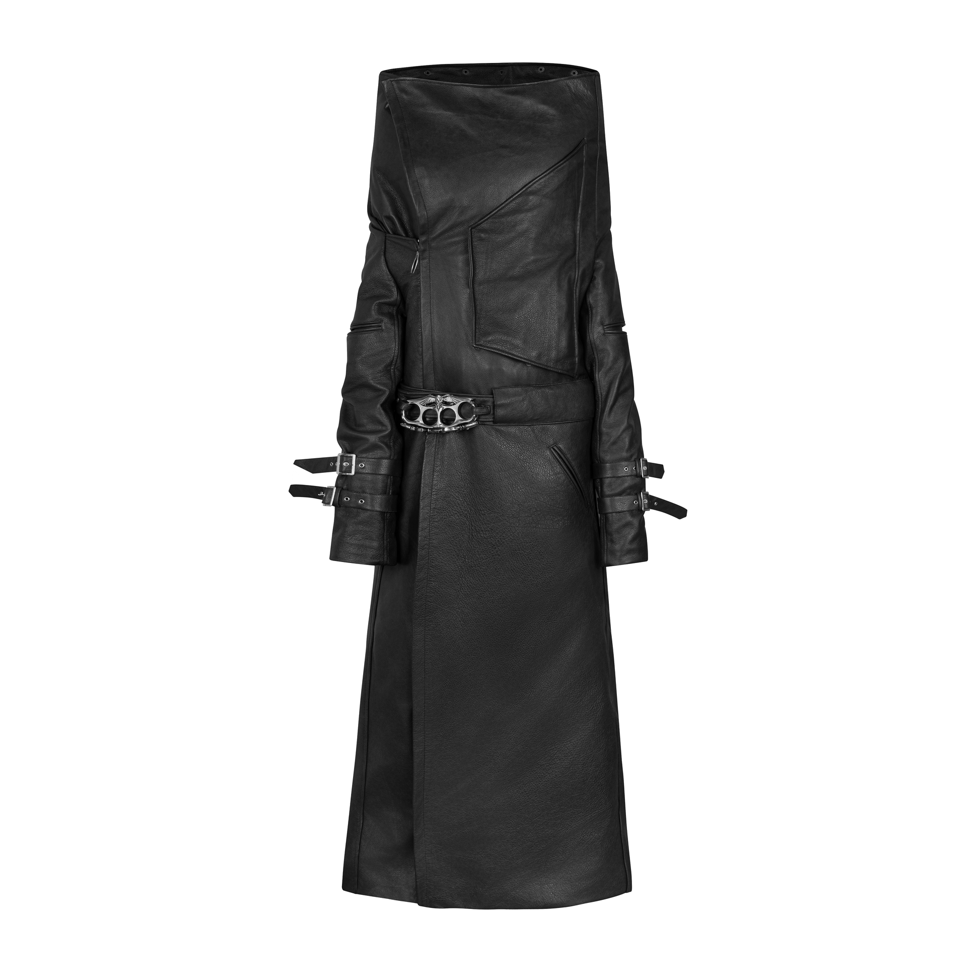PAIMON COW LEATHER TRENCH COAT