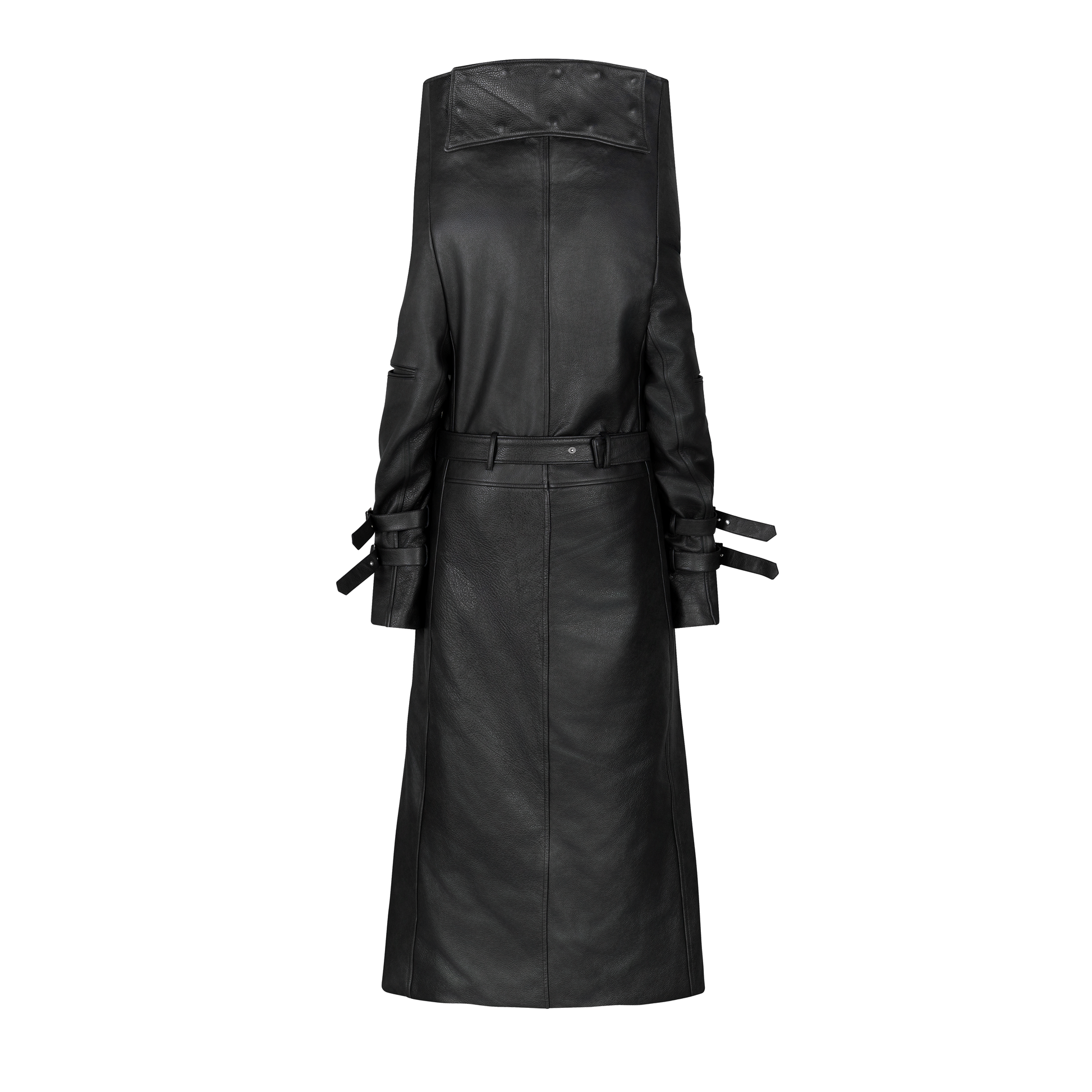 PAIMON COW LEATHER TRENCH COAT