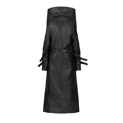 PAIMON COW LEATHER TRENCH COAT