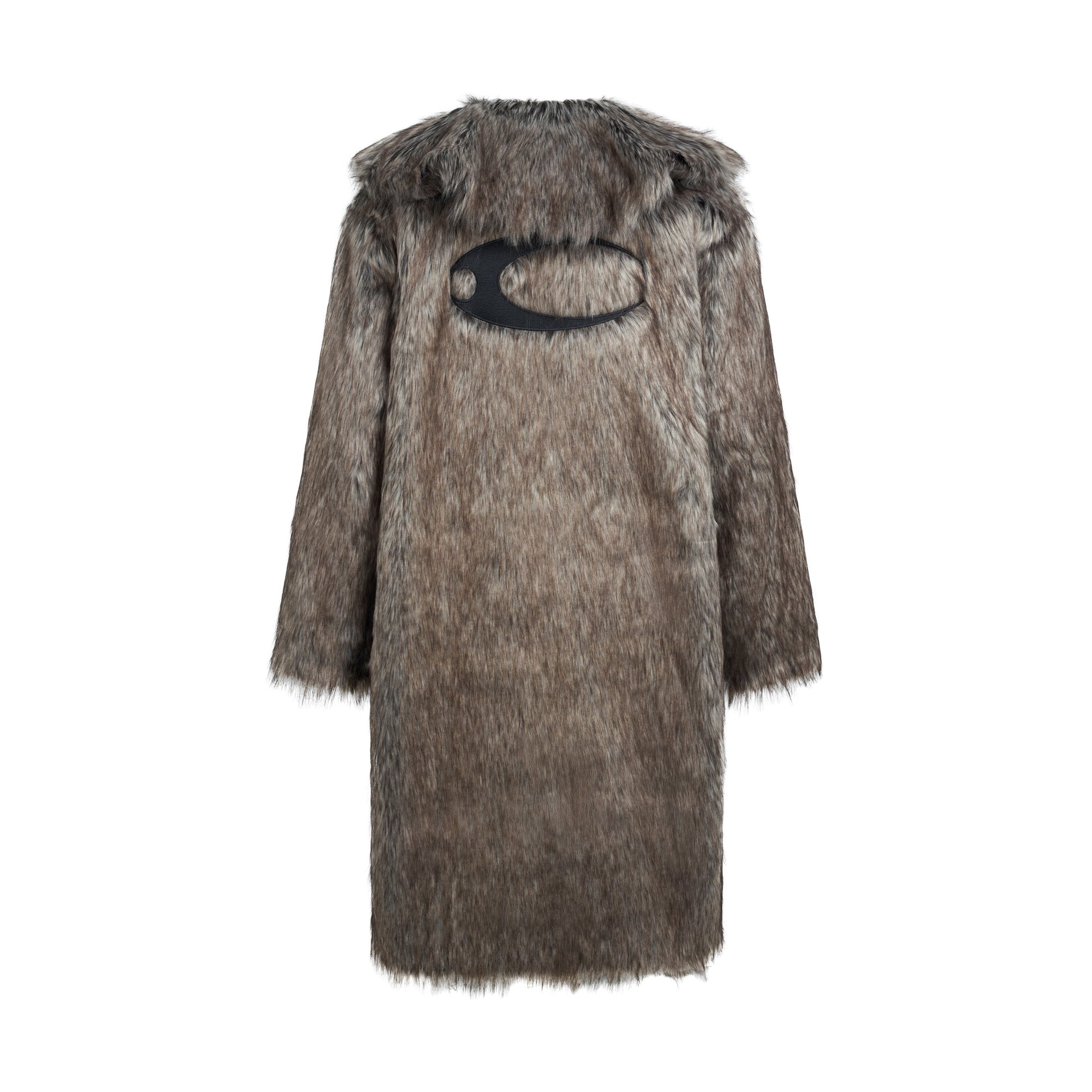 CZ FAUX FUR LONGCOAT ( BEIGE )