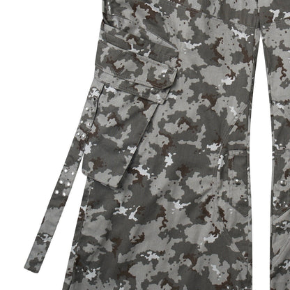 "005 MILLY" CAMO FLAG CARGO PANTS