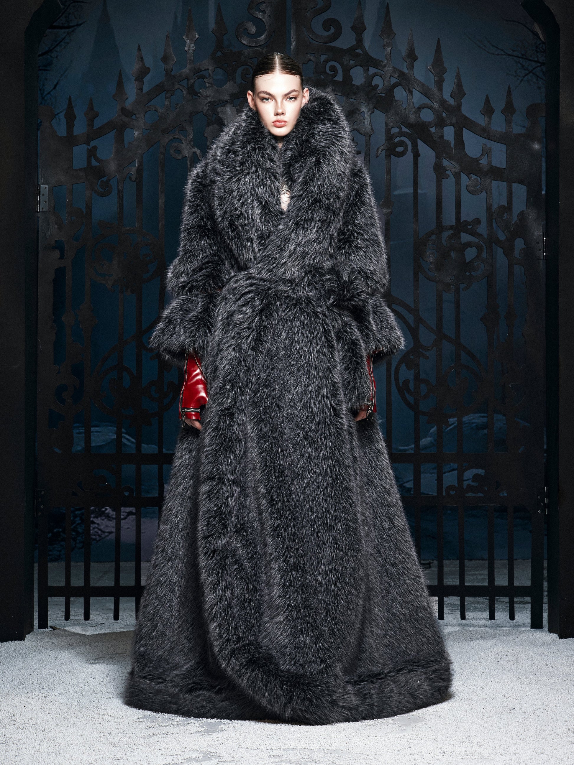BLACK WOLF CEREMONIAL COAT