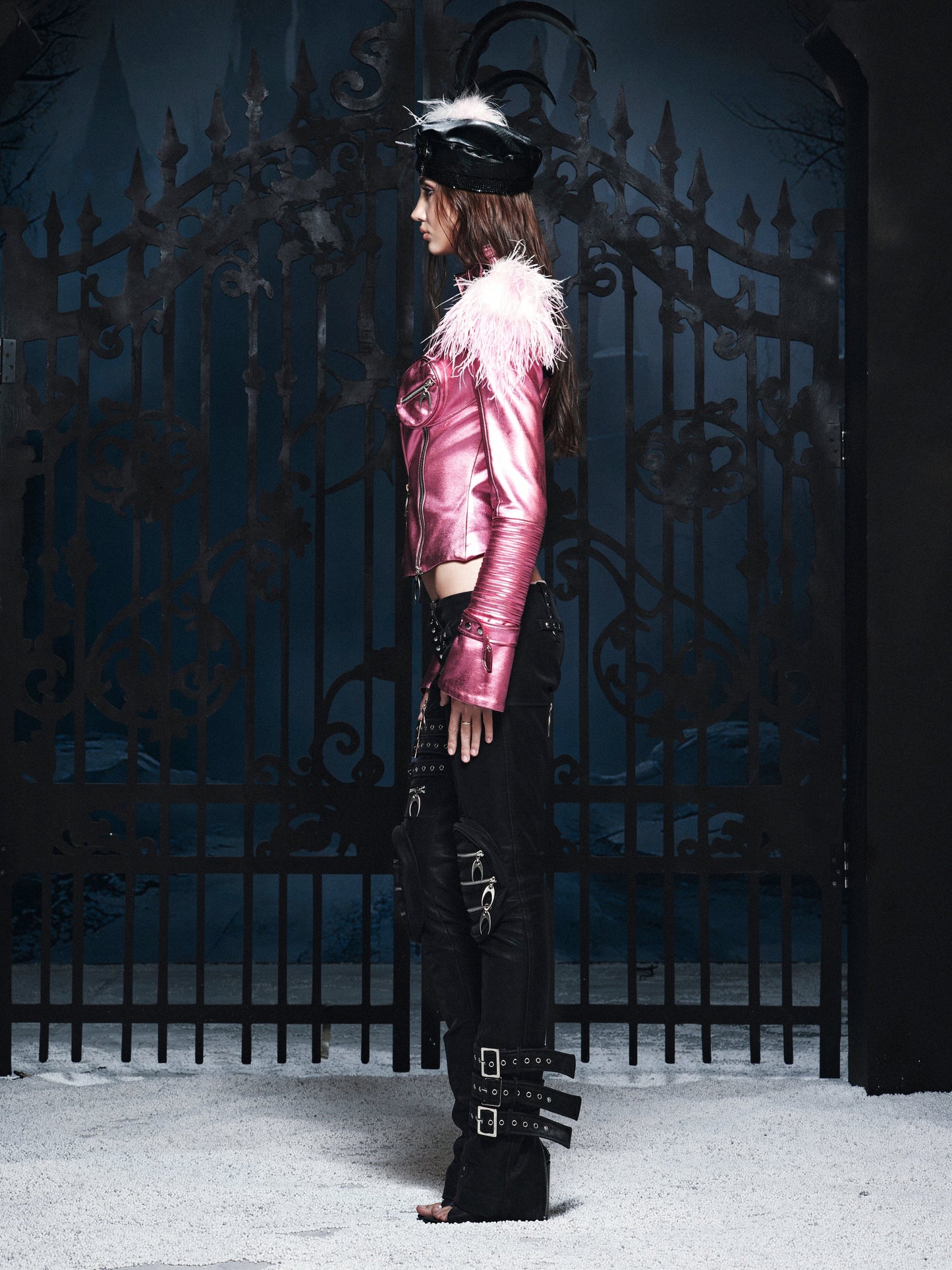 SL OBSIDIAN STRAP TROUSER PANTS